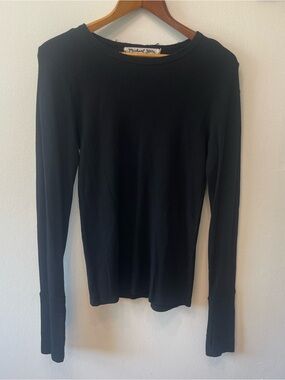 Michael Stars Thermal Black Base Layer Top OS